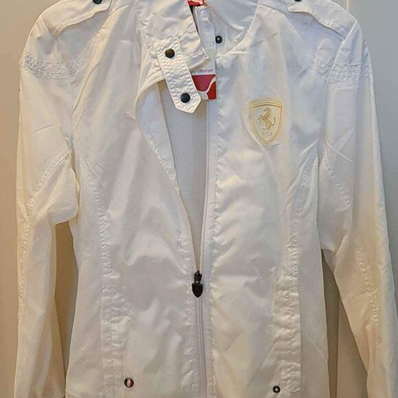 Ferrari x Puma Light White Jacket Windbreaker - Picture 5 of 6